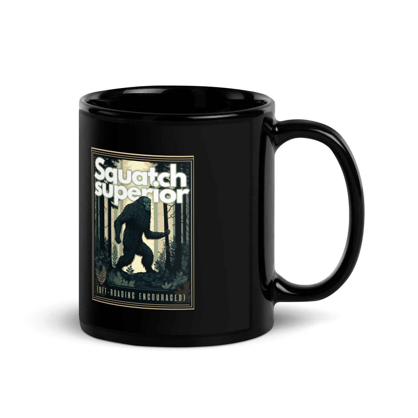 Squatch'luth - Black Glossy Mug