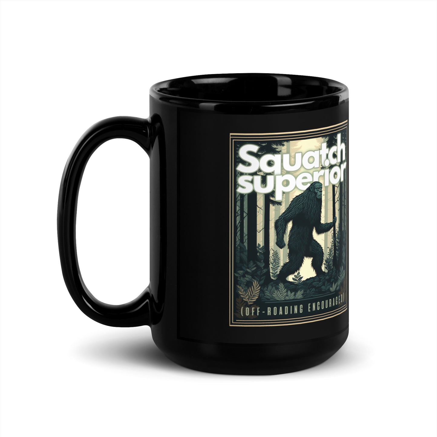 Squatch'luth - Black Glossy Mug