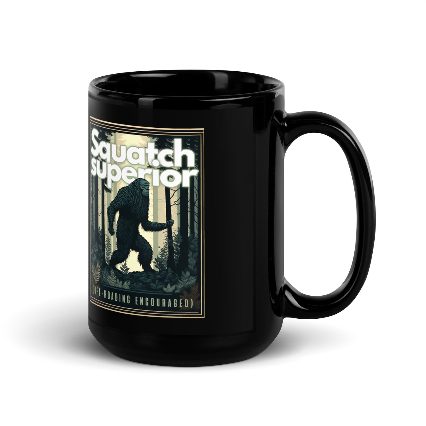 Squatch'luth - Black Glossy Mug