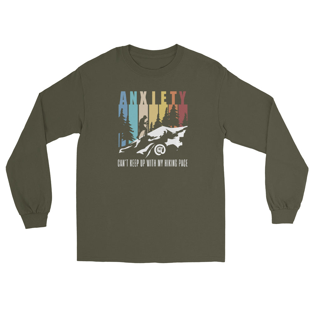 Anxiety Can't Keep Up - Men’s Long Sleeve Shirt