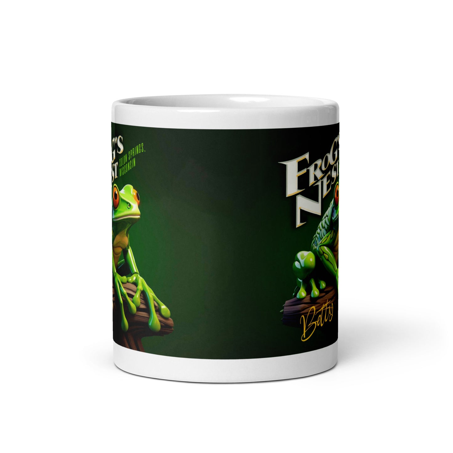 Frog's Nest - White glossy mug