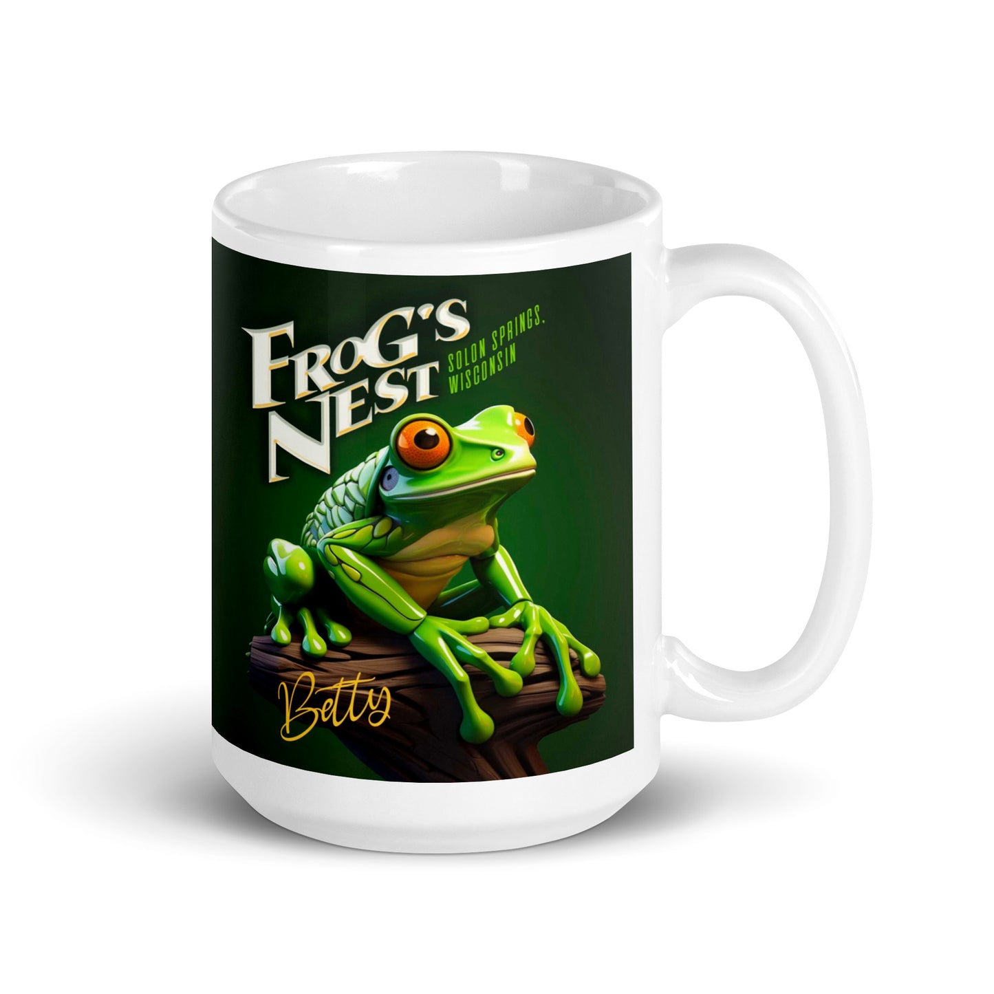 Frog's Nest - White glossy mug