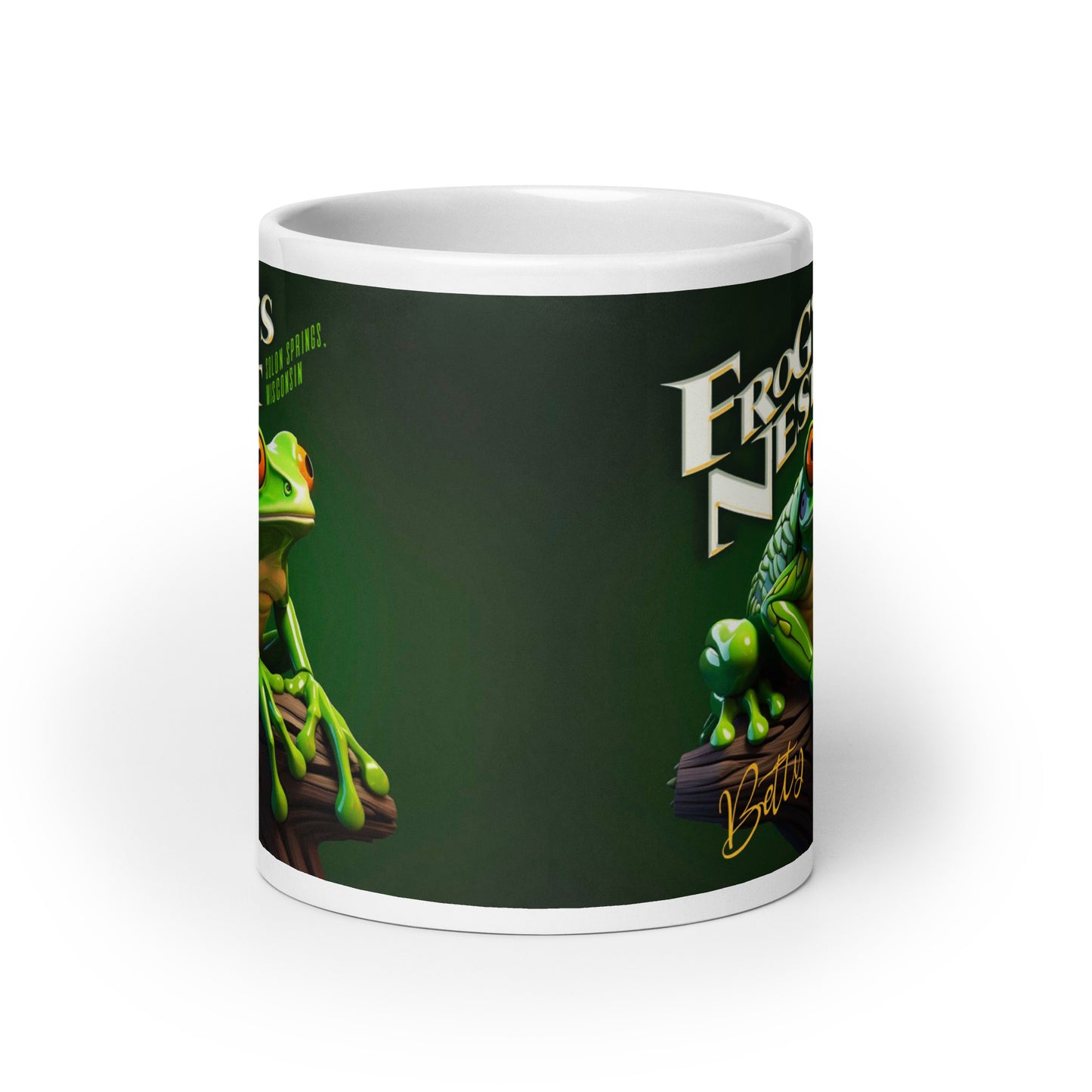 Frog's Nest - White glossy mug