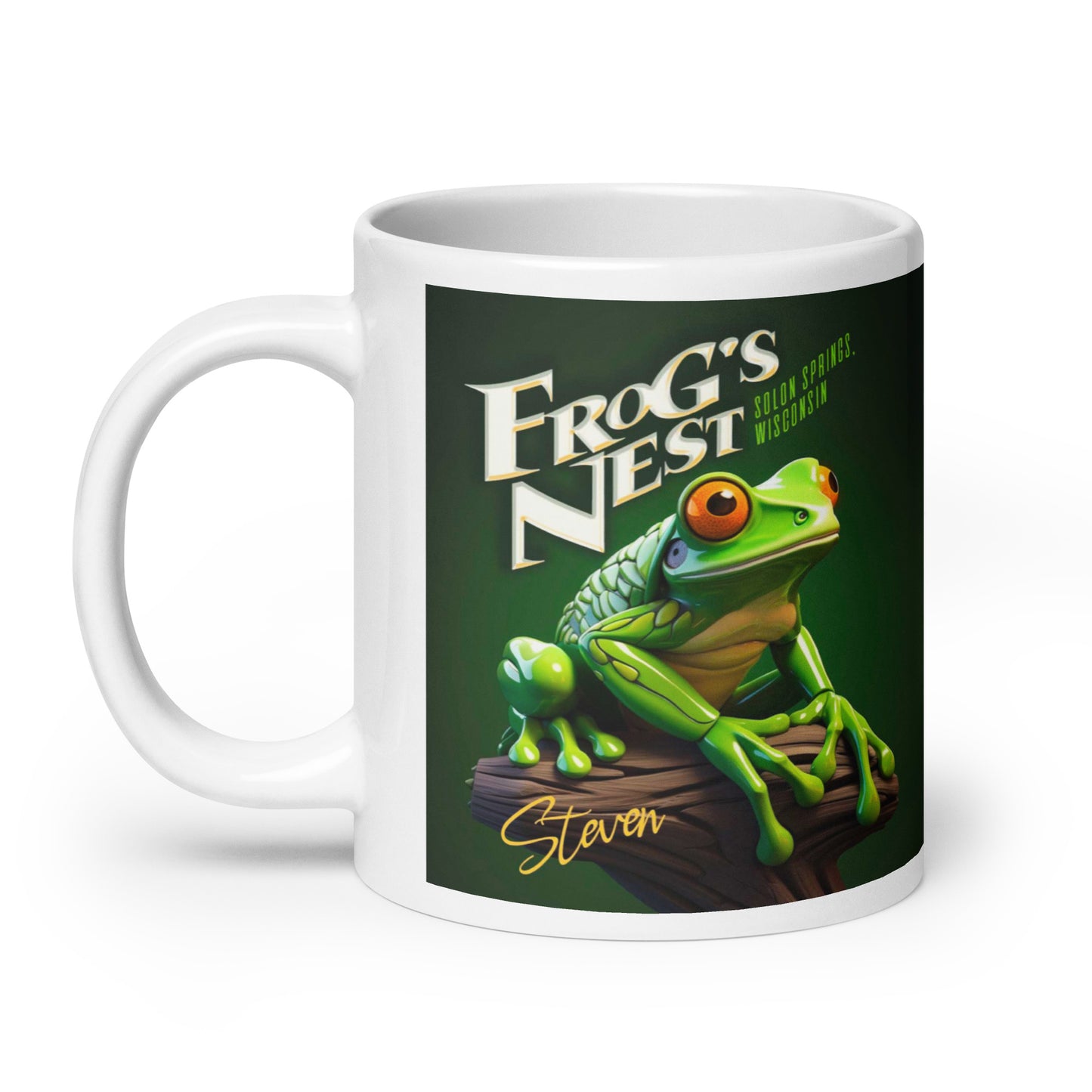 Frog's Nest - White glossy mug