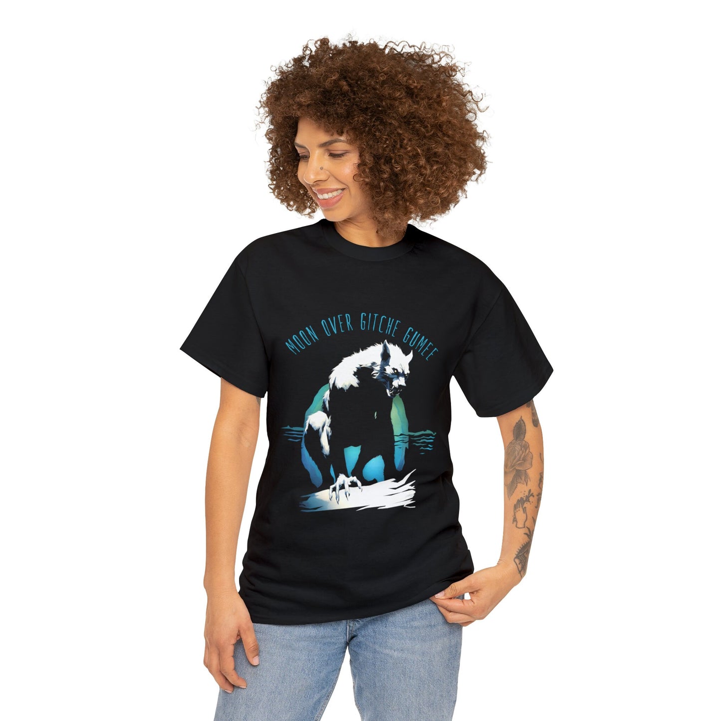 Moon Over Gitche Gumee - Unisex Heavy Cotton Tee